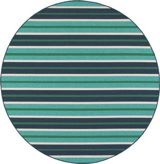 Oriental Weavers Meridian 9652F Blue/Green Area Rug Round