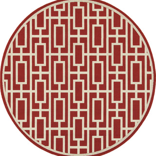 Oriental Weavers Meridian 9754R Red/Ivory Area Rug Round