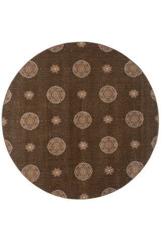 Oriental Weavers Milano 2860H Brown/Gold Area Rug 7' 8 Round