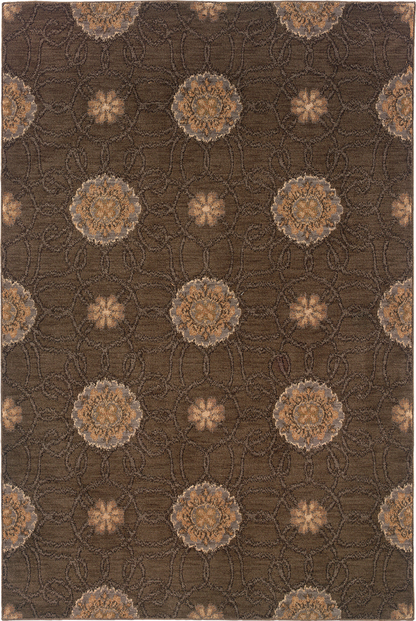 Oriental Weavers Milano 2860H Brown/Gold Area Rug main image featured