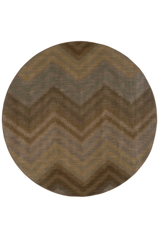 Oriental Weavers Milano 2923C Brown/Blue Area Rug 7' 8 Round