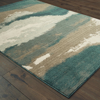 Oriental Weavers Montage 1801B Blue Ivory Area Rug Alternate Image