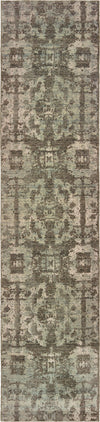 Oriental Weavers Montage 4928E Grey Green Area Rug Runner Image