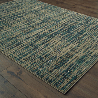 Oriental Weavers Montage 5503D Blue Grey Area Rug Alternate Image 