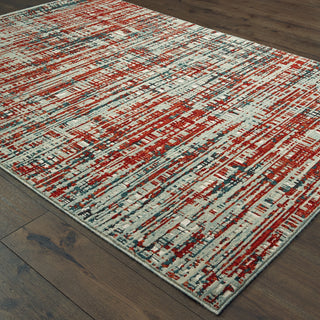 Oriental Weavers Montage 5503X Grey Red Area Rug Alternate Image 
