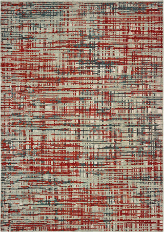 Oriental Weavers Montage 5503X Grey Red Area Rug main image
