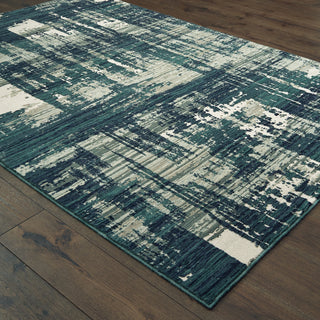 Oriental Weavers Montage 5990B Blue Grey Area Rug Alternate Image 