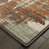 Oriental Weavers Montage 5990Z Grey Rust Area Rug Corner Featured