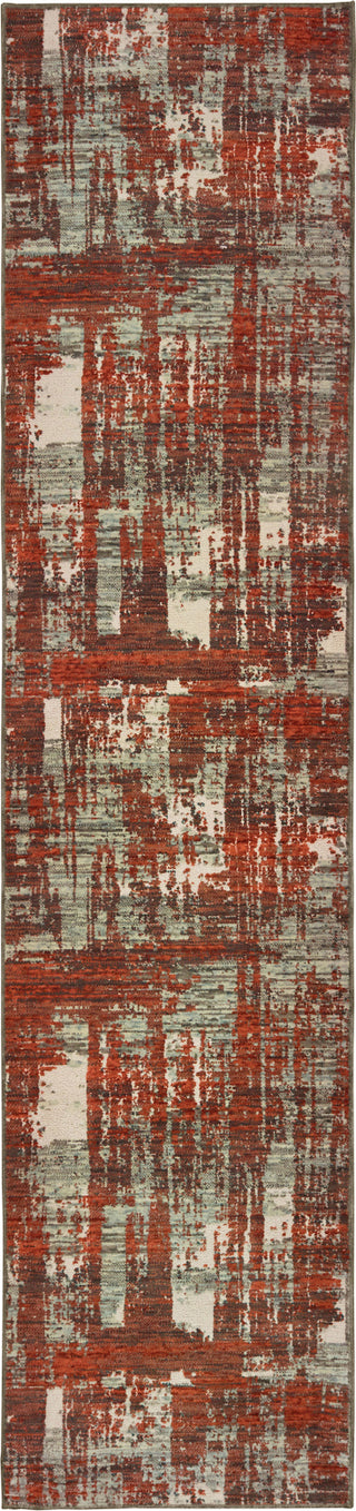 Oriental Weavers Montage 5990Z Grey Rust Area Rug Runner Image