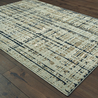 Oriental Weavers Montage 8020B Blue Tan Area Rug Alternate Image