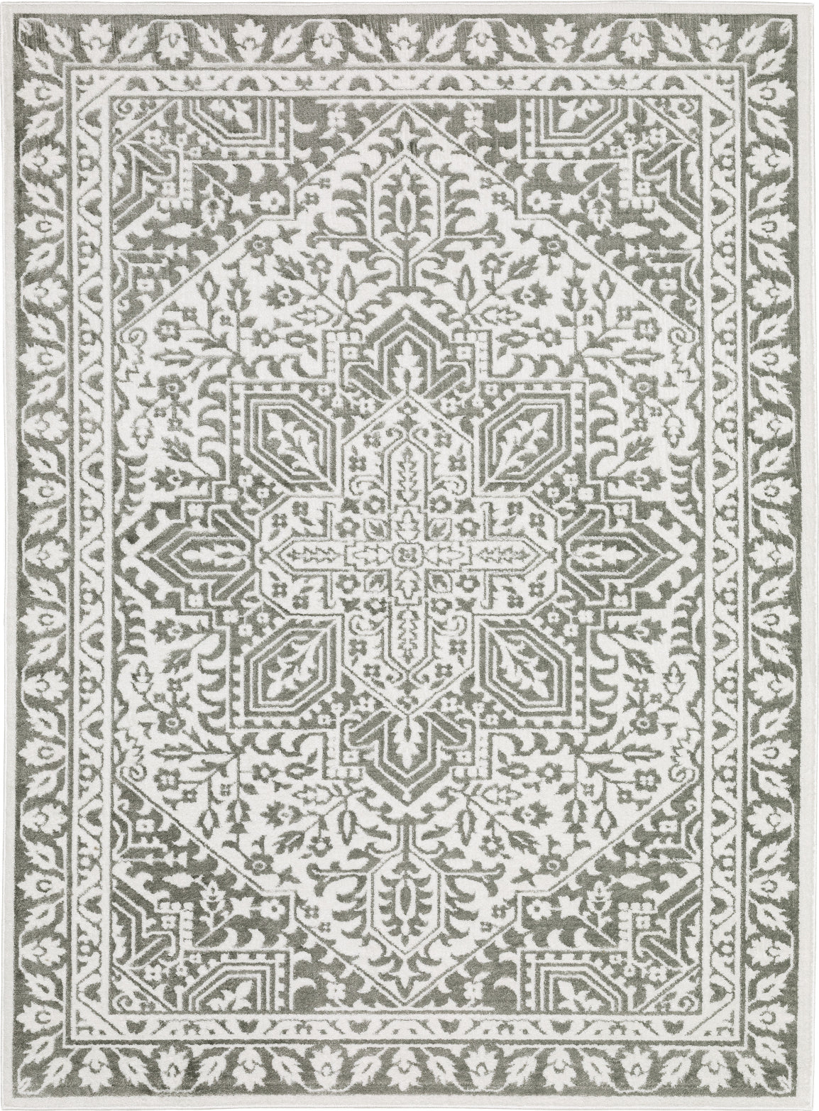 Oriental Weavers Montecito 1101W Grey/White Area Rug main image