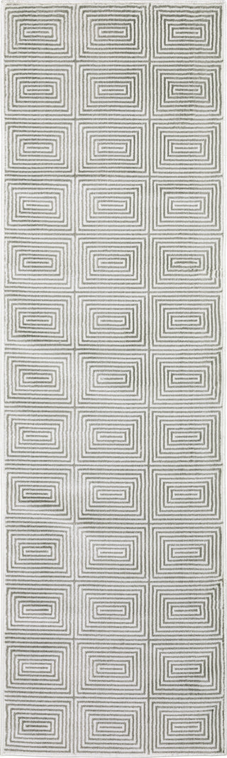 Oriental Weavers Montecito 8111W Grey/White Area Rug Runner Image