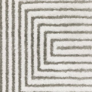 Oriental Weavers Montecito 8111W Grey/White Area Rug Close-up Image