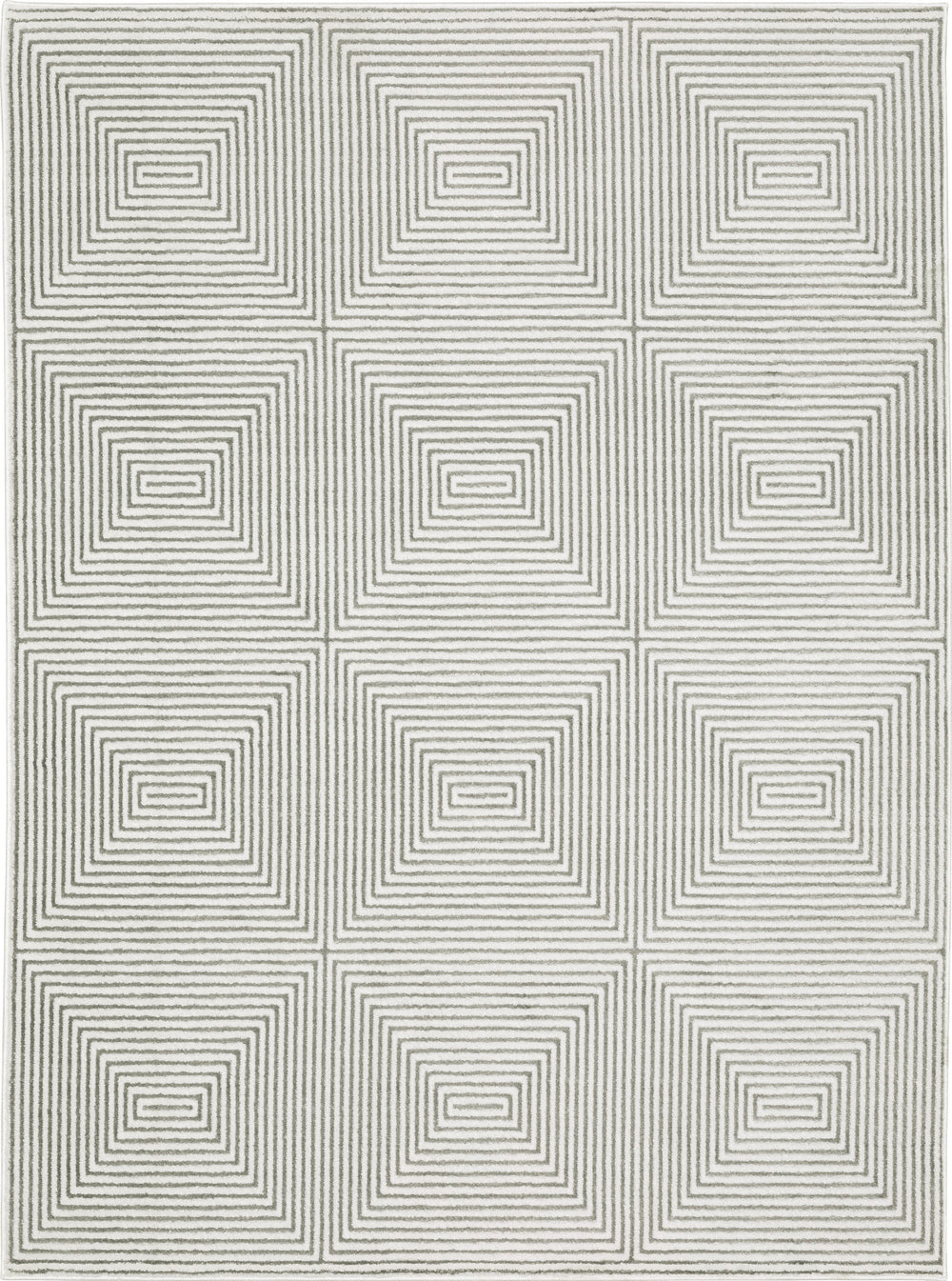 Oriental Weavers Montecito 8111W Grey/White Area Rug