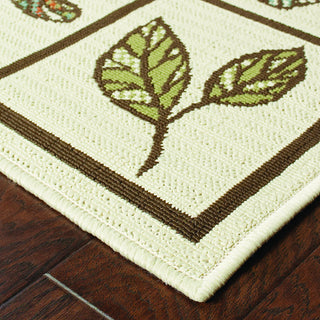 Oriental Weavers Montego 2266W Ivory/Brown Area Rug Corner Featured