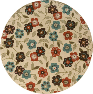 Oriental Weavers Montego 2267Y Ivory/Brown Area Rug 7'10 Round