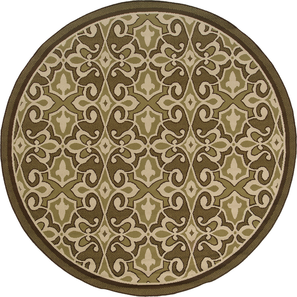 Oriental Weavers Montego 2335G Green/Ivory Area Rug Incredible Rugs