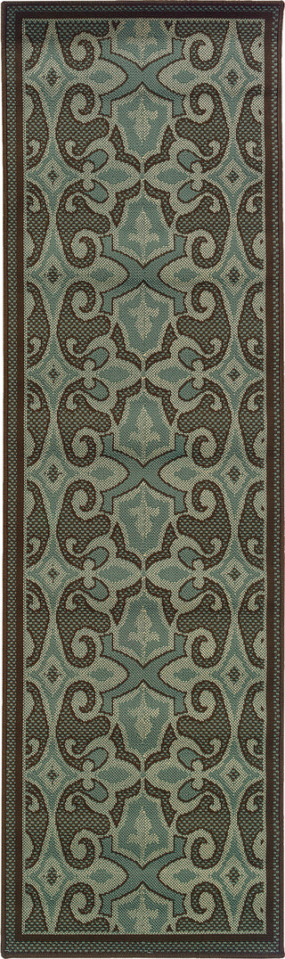 Oriental Weavers Montego 2335L Blue/Brown Area Rug Runner