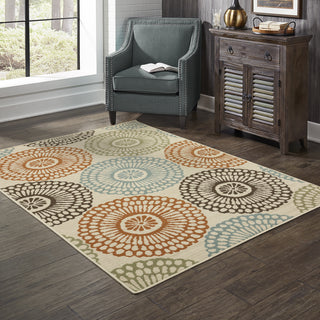 Oriental Weavers Montego 697J6 Beige/Blue Area Rug Lifestyle Image