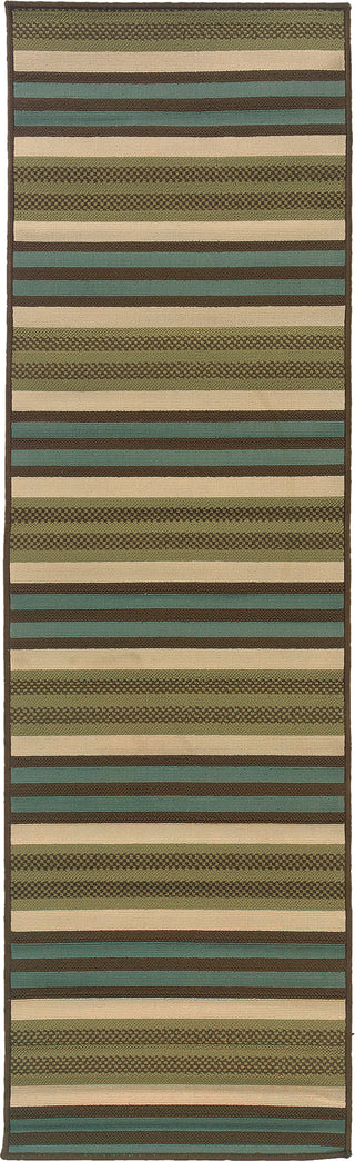 Oriental Weavers Montego 6990I Green/Blue Area Rug Runner