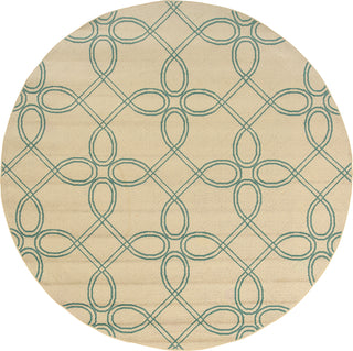 Oriental Weavers Montego 6991J Ivory/Blue Area Rug 7'10 Round