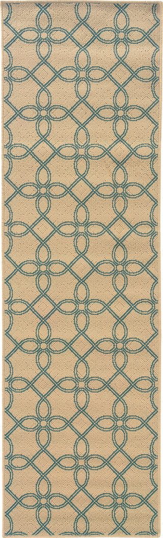 Oriental Weavers Montego 6991J Ivory/Blue Area Rug Runner