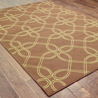 Oriental Weavers Montego 6991N Brown/Green Area Rug Closeup Feature