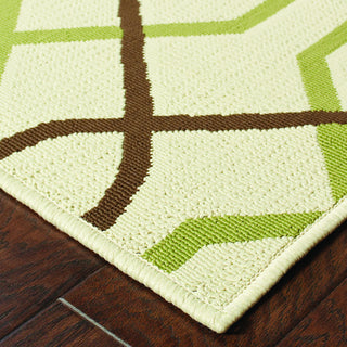 Oriental Weavers Montego 896J6 Ivory/Brown Area Rug Corner Featured