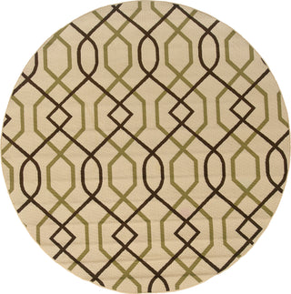 Oriental Weavers Montego 896J6 Ivory/Brown Area Rug 7'10 Round