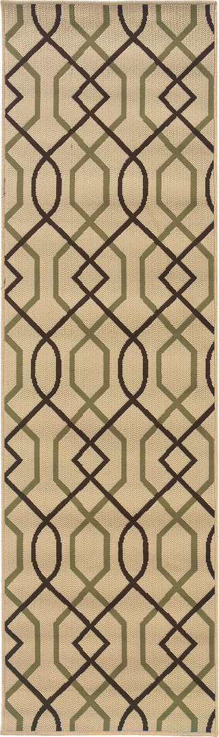 Oriental Weavers Montego 896J6 Ivory/Brown Area Rug Runner