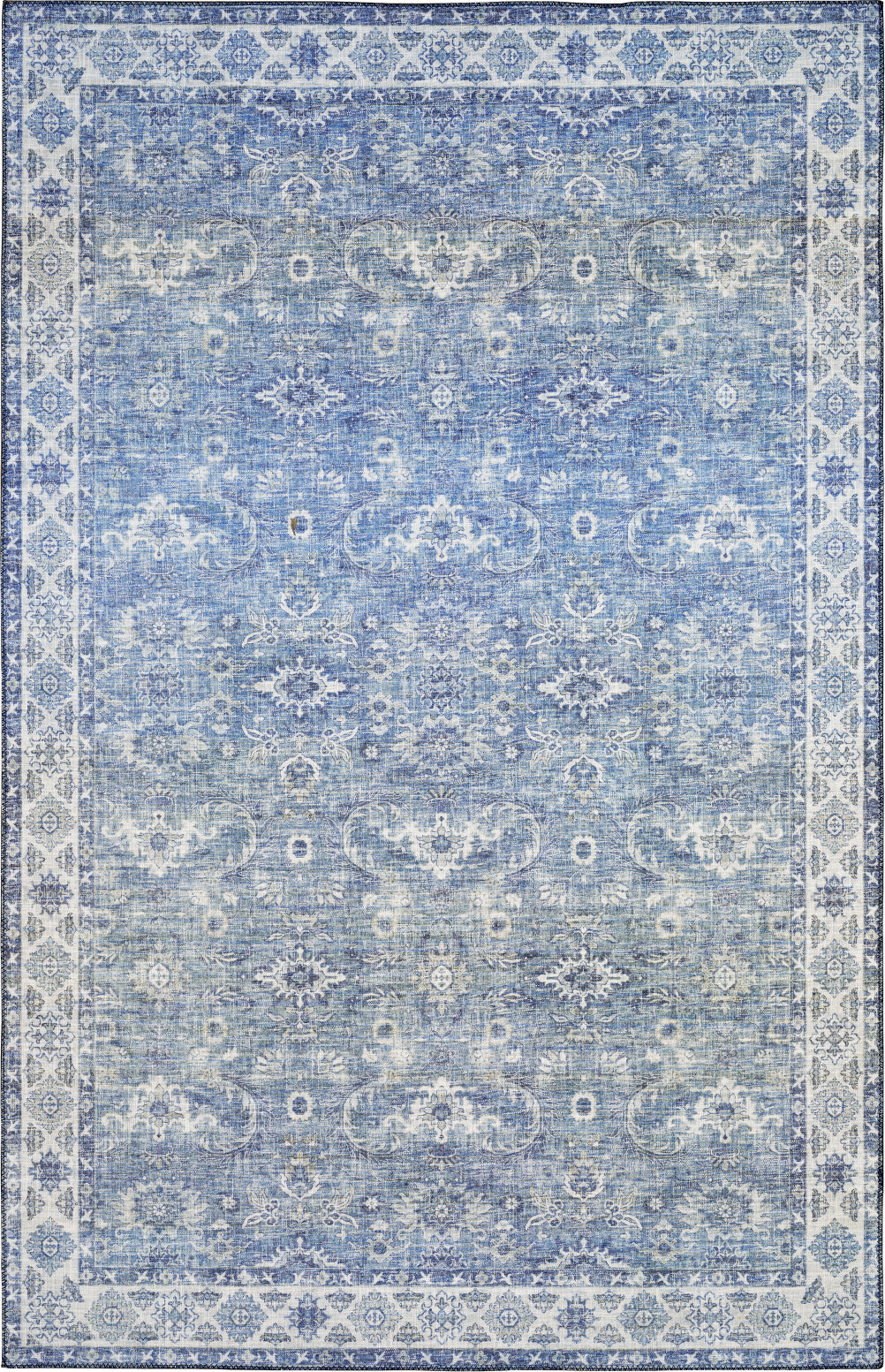 Oriental Weavers Myers Park MYP04 Blue/ Ivory Area Rug Main Image Featured