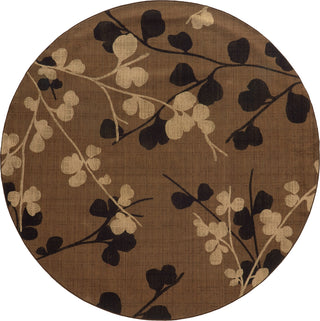 Oriental Weavers Nadira 1334N Brown/Black Area Rug 9' Round