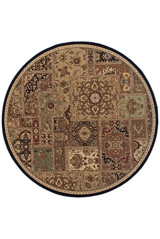 Oriental Weavers Nadira 239C2 Beige/Black Area Rug 9' Round