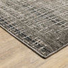 Oriental Weavers Nebulous 751D9 Charcoal/Grey Area Rug Corner Image