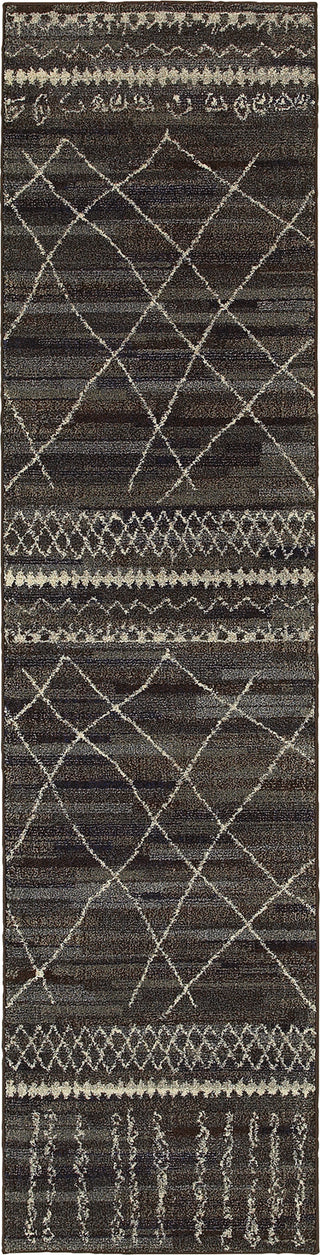 Oriental Weavers Nomad 633N5 Black/Beige Area Rug Runner