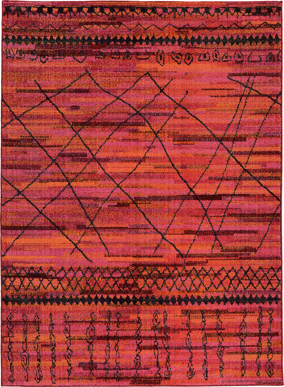 Oriental Weavers Nomad 633R5 Orange/Pink Area Rug main image