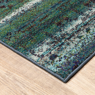 Oriental Weavers Nomad 8123G Green/Blue Area Rug Corner Image