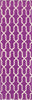 Pantone Universe Optic 41101 Purple/Ivory Area Rug Runner