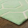 Pantone Universe Optic 41106 Green/Ivory Area Rug Corner