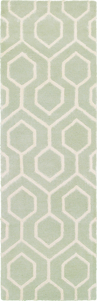 Pantone Universe Optic 41106 Green/Ivory Area Rug Runner