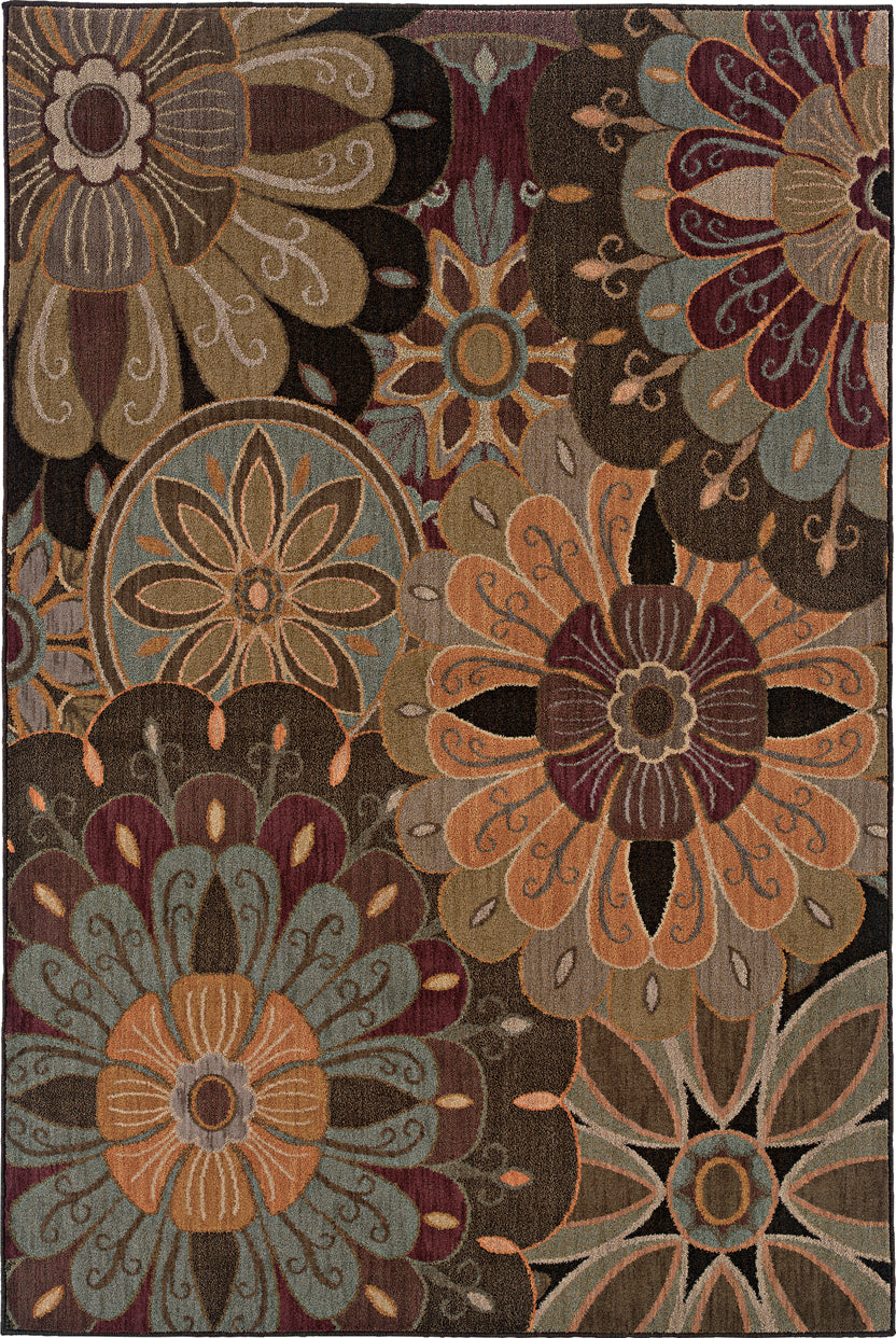 Oriental Weavers Palermo 2942A Tan/Blue Area Rug main image featured