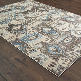Oriental Weavers Pandora 1334W Blue Brown Area Rug Alternate Image Feature