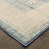 Oriental Weavers Pandora 1444H Ivory Blue Area Rug Corner Featured