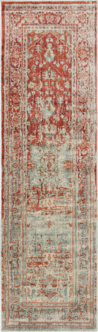 Oriental Weavers Pandora 1501U Grey Orange Area Rug Runner Image
