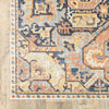 Oriental Weavers Pandora 049S7 Blue Orange Area Rug Corner Image