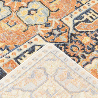 Oriental Weavers Pandora 049S7 Blue Orange Area Rug Backing Image