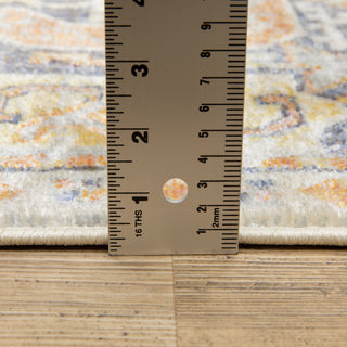 Oriental Weavers Pandora 049S7 Blue Orange Area Rug Pile Image