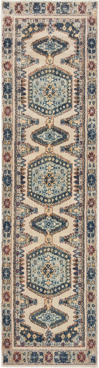 Oriental Weavers Pandora 5991I Ivory Blue Area Rug Runner Image