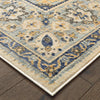 Oriental Weavers Pandora 8027W Ivory Blue Area Rug Corner Featured