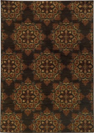 Oriental Weavers Parker 5495C Brown/Rust Area Rug main image